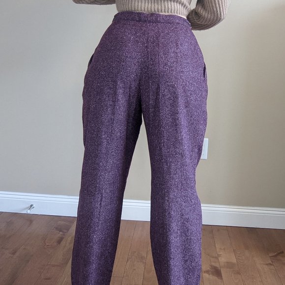 VINTAGE 'Petite Sophisticate' Wool Slacks - Picture 4 of 11
